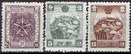 CHINA # MANCHURIA FROM 1937 STAMPWORLD 103-05* - 1932-45 Mandchourie (Mandchoukouo)