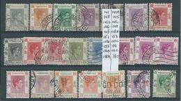 Stamp Hong Kong Sg140 Range With Perf Vars Etc. 2 Dollars Perf Fault. Many F. U - Unused Stamps