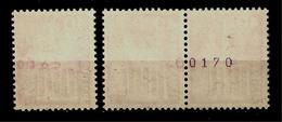 Zu 362LRM Variétés Chiffres Décalés O0170 Sur Paire + (O)0165 Sur Isolé LP Voir 2 Scans + Description - Coil Stamps