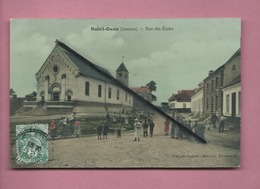 CPA  - Saint Ouen -(Somme) - Rue Des Ecoles - Saint Ouen