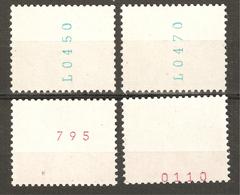 Zu 356RL.01 X 2 + 358RL.02 + 358RL.03 Avec Variété **/MNH Voir Description 2 Scans - Coil Stamps