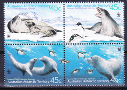 AAT 2001 Australia Antarctic Fauna Leopard Seal (Yv 145 To 148 ) MNH - Fauna Antártica