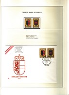 Lotto COPPIA (SFUSI+FDC) AUSTRIA "976-1976--1000 ANNI NASCITA DELL'AUSTRIA "pg15 - Colecciones