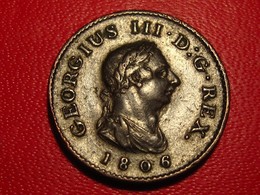 Royaume-Uni - UK - Farthing 1806 George III - Frappe Monnaie 8537 - A. 1 Farthing