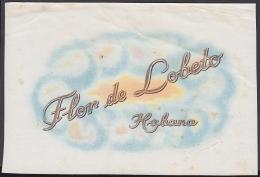 T130 CUBA SPAIN. FLOR DE LOBETO TOBACCO. HABILITACION DE TABACO. - Labels