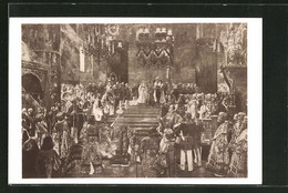 CPA Nikolaus II. Von Russland, Krönungszeremonie - Case Reali