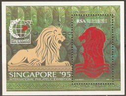 South Africa  1995  SG  883  Singapore 95   Unmounted Mint Miniature Sheet - Unused Stamps