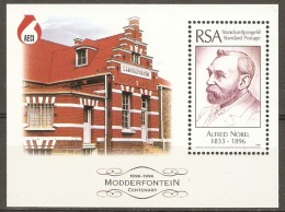 South Africa  1996  SG   Alfred Nobel  Unmounted Mint Miniature Sheet - Unused Stamps