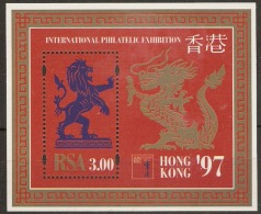 South Africa  1997  SG 950  Hong Kong  97   Unmounted Mint Miniature Sheet - Ungebraucht