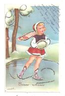 Patineuse ; Illustrateur; Brillants Relief (C.5567) - Pattinaggio Artistico