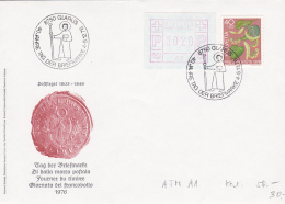 Tag Der Briefmarke - Journée Du Timbre - Giornata Del Francobollo : Enveloppe  GLARUS 1976  Avec Timbre Automate ATM A1 - Francobolli Da Distributore