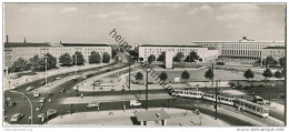 Berlin - Zentralflughafen - Strassenbahn - Foto-AK Panoramakarte 9cm X 21cm - Verlag H. Maschke Berlin - Tempelhof