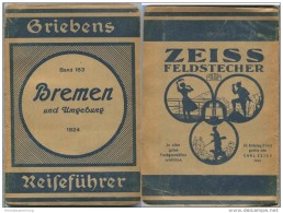 Bremen Und Umgebung - 3. Auflage 1924 - 80 Seiten Plus Werbung - Mit Zwei Karten - Bremen