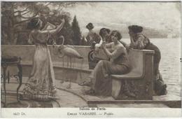 CPA Tableau Femme Girl Women Académique Artistique érotisme Non Circulé - Malerei & Gemälde