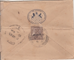 India 1925  Agent For The Governor General Punjab States  Crested  SERVICE Cover To Aj  2 Scans  #  11008  D Inde Indien - 1911-35  George V