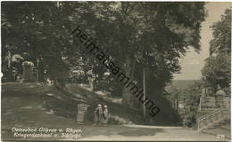 Göhren - Kriegerdenkmal Und Schlucht - Foto-AK - Verlag H. Rubin & Co. Dresden - Göhren