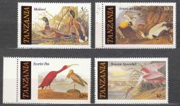Tanzania 1986 Animals Birds Mi#315-318 Mint Never Hinged - Tanzanie (1964-...)