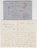 L En Franchise De L'Armée Du Rhin - Cachet 17 BELFORT - 9/9/1871 - PP Rge Pr Lyon - Texte Armée De La République - Place - 1801-1848: Precursors XIX