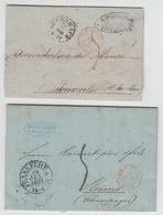 LAC N°1325 - Tour - T. Forbach Amb B Et D  - 2 Plis - TB - 1801-1848: Précurseurs XIX