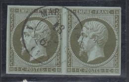 O N°11 - Paire - Obl. Càd Léger - TB - 1853-1860 Napoléon III.