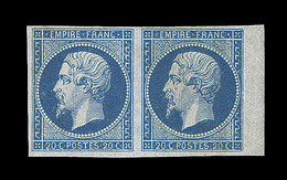 * N°14A - Paire - BDF - Signé Behr - TB - 1853-1860 Napoléon III.