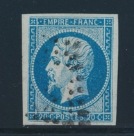 O N°14Ad - Bleu S/vert - TB - 1853-1860 Napoleone III