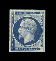 ** N°15 - 25c Bleu - Signé JF Brun - TB - 1853-1860 Napoleone III