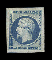 (*) N°15 - 25c Bleu - Belles Marges - Avec Amorce De Voisins - TB/SUP - 1853-1860 Napoléon III.