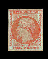 * N°16 - 40c Orange - Signé JF Brun - TB - 1853-1860 Napoléon III.