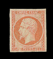 * N°16 - 40c Orange - Signé JF Brun - TB - 1853-1860 Napoléon III.