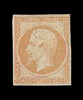 * N°16 - 40c Orange - Signé Thiaude - TB - 1853-1860 Napoleone III