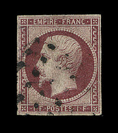 O N°18 - 1F Carmin - Petites Marges - Signé Maury - B - 1853-1860 Napoleon III