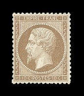 ** N°21 - 10c Bistre - Pièce De Luxe - Signé Brun - TB - 1862 Napoléon III.