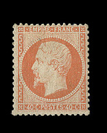 * N°23 - 40c Orange - Signé Pasquet - TB - 1862 Napoleon III