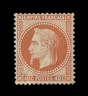 * N°31 - 40c Orange - Signé Calves - TB - 1863-1870 Napoléon III Lauré