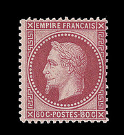 * N°32 - Rose Vif - Petite Trace - TB - 1863-1870 Napoléon III Lauré