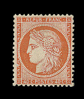 * N°38 - Gomme Moyenne - Centré - Signé Calves - TB - 1870 Beleg Van Parijs