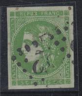 O N°42B - Vert Grisâtre - TB - 1870 Bordeaux Printing