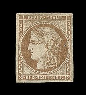 * N°43A - Tâche Blanche Derrière La Tête - TB - 1870 Bordeaux Printing