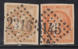 O N°43A - Grdes Marges + N°48 - Signé Calves - TB - 1870 Ausgabe Bordeaux
