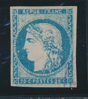 O N°44A - Petites Marges - Sinon TB - 1870 Bordeaux Printing