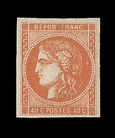 * N°48 - 40c Orange - TB - 1870 Ausgabe Bordeaux