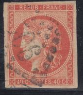 O N°48d - Rouge Sang Clair - Déft En Angle - Belle Nuance - 1870 Emission De Bordeaux