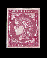 * N°49 - 80c Rose - Signé LANGE - TB - 1870 Emission De Bordeaux