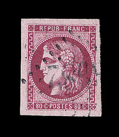 O N°49 - 80c Rose - Belles Marges - TB/SUP - 1870 Bordeaux Printing