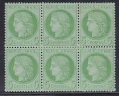 * N°53 - Bloc De 6 - TB - 1871-1875 Ceres