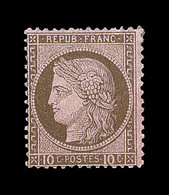 * N°54 - 10c Brun S/rose - TB - 1871-1875 Ceres