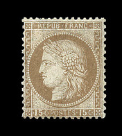 * N°55 - 15c Bistre - TB - 1871-1875 Cérès