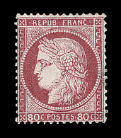 * N°57b - 80c Rose - Signé Roumet - Carmin Vif - TB - 1871-1875 Cérès