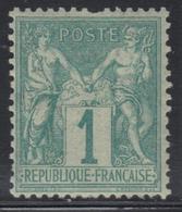 * N°61 - 1c Vert - TB - 1876-1878 Sage (Type I)